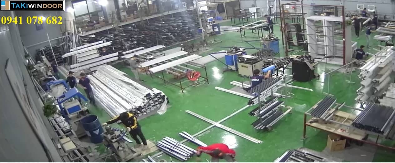 xưởng gia công lắp đặt cửa nhôm kính tại Cẩm Phả Quảng Ninh