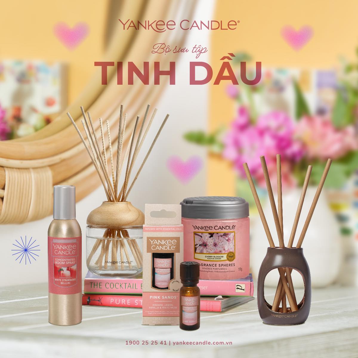 NHÀ ĐẸP, NHÀ THƠM VỚI BST TINH DẦU CAO CẤP YANKEE CANDLE