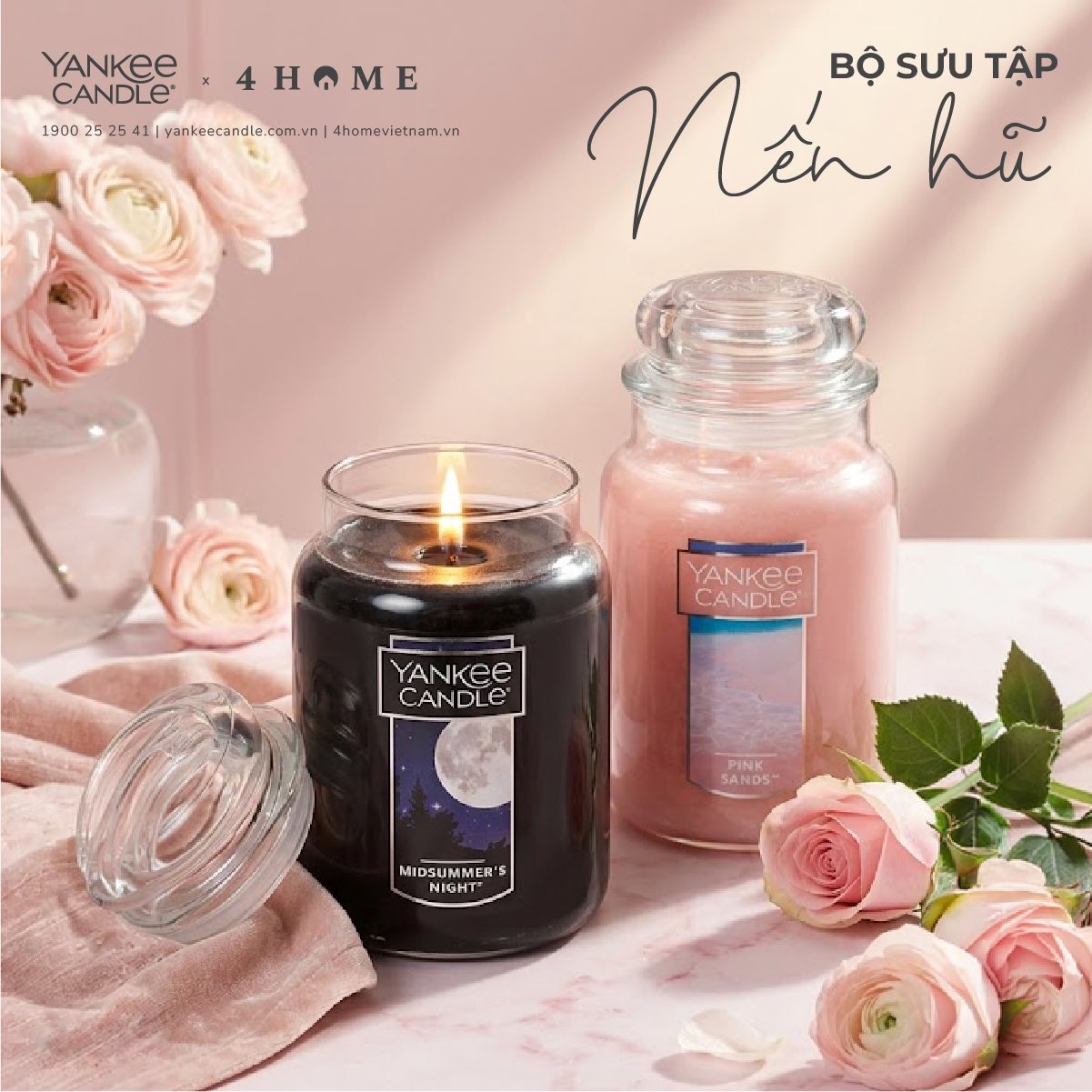BỘ SƯU TẬP NẾN HŨ YANKEE CANDLE – MỖI MÙI HƯƠNG LÀ MỘT CẢM XÚC