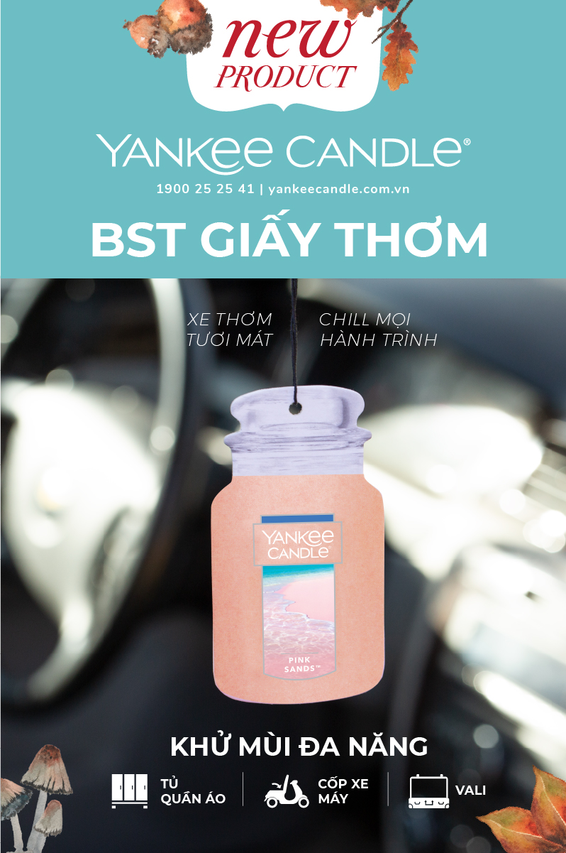 NEW ARRIVAL - BST GIẤY THƠM XE YANKEE CANDLE