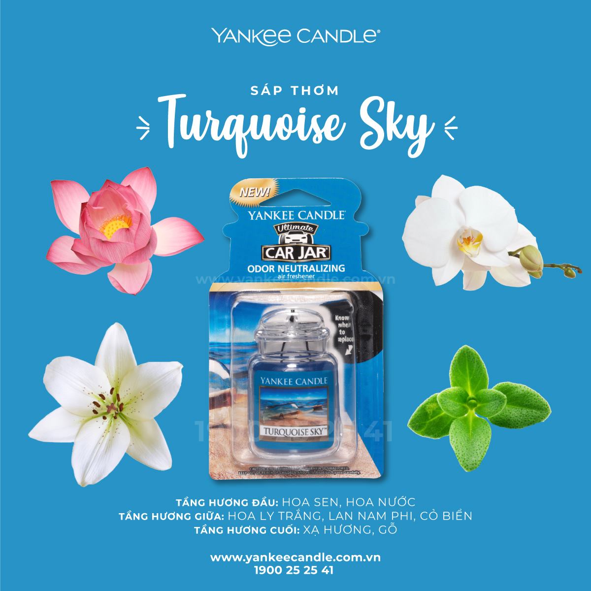 Sáp thơm xe Yankee Candle