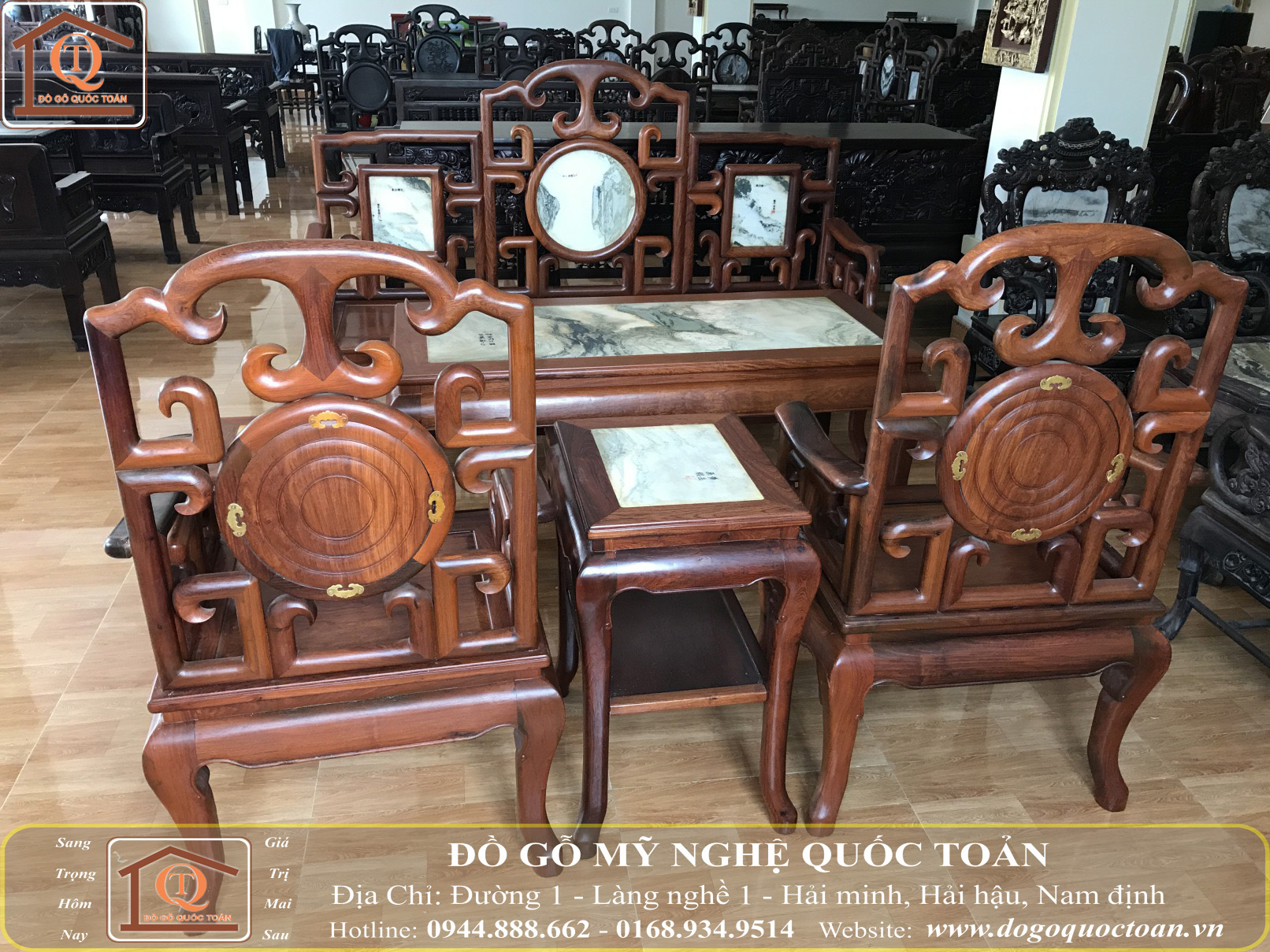 bộ móc hương ta 6 món - Đồ Gỗ Quốc Toản Bộ Móc Hương Ta 6 Món - Đồ Gỗ Quốc Toản