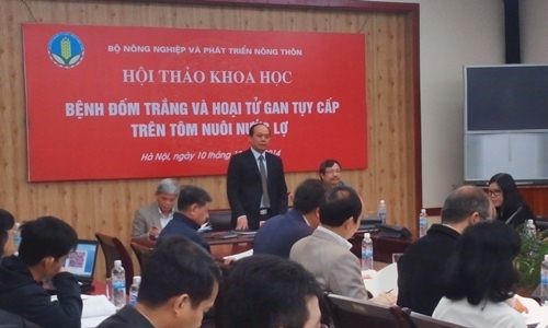 Hội thảo Khoa học bệnh Đốm trắng và bệnh Hoại tử gan tụy cấp trên tôm nuôi nước lợ