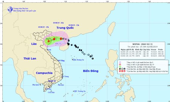 TIN BÃO KHẨN CẤP (CƠN BÃO SỐ 3)