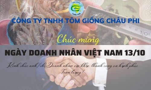 Công ty Tôm giống Châu Phi chúc mừng Ngày Doanh nhân Việt Nam