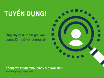 CÔNG TY TNHH TÔM GIỐNG CHÂU PHI THÔNG BÁO TUYỂN DỤNG