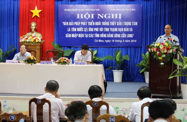 Giải pháp cho nuôi tôm nước lợ trước xâm nhập mặn