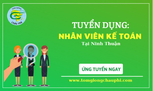 CÔNG TY TNHH TÔM GIỐNG CHÂU PHI THÔNG BÁO TUYỂN DỤNG THÁNG 4 TẠI NINH THUẬN