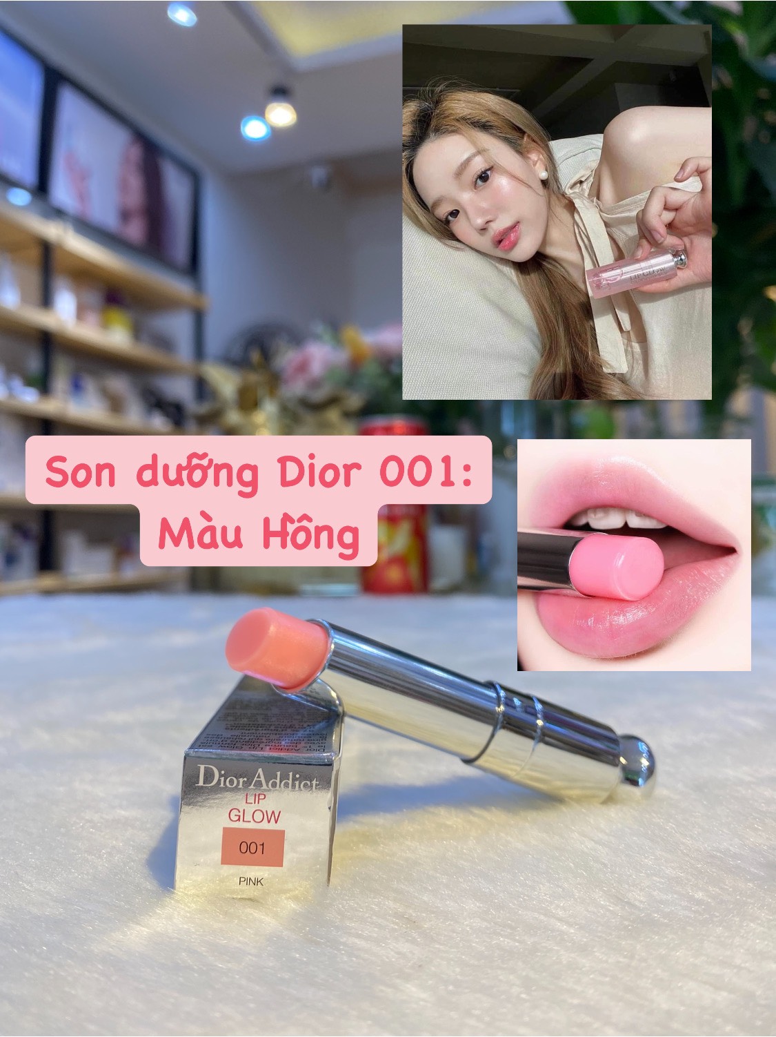 Son Dưỡng Dior Addict Lip Glow Màu 001 Pink  Rosies House