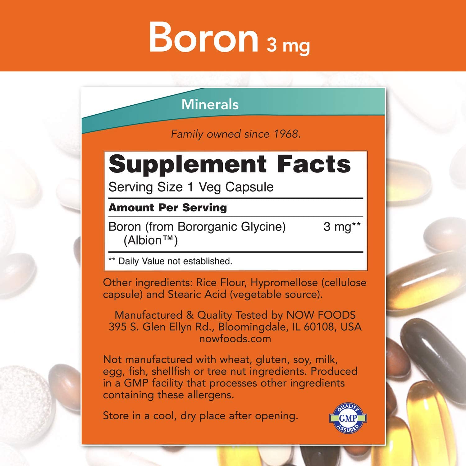 NOW BORON 3MG (250 VIÊN) SHOP THỂ HÌNH