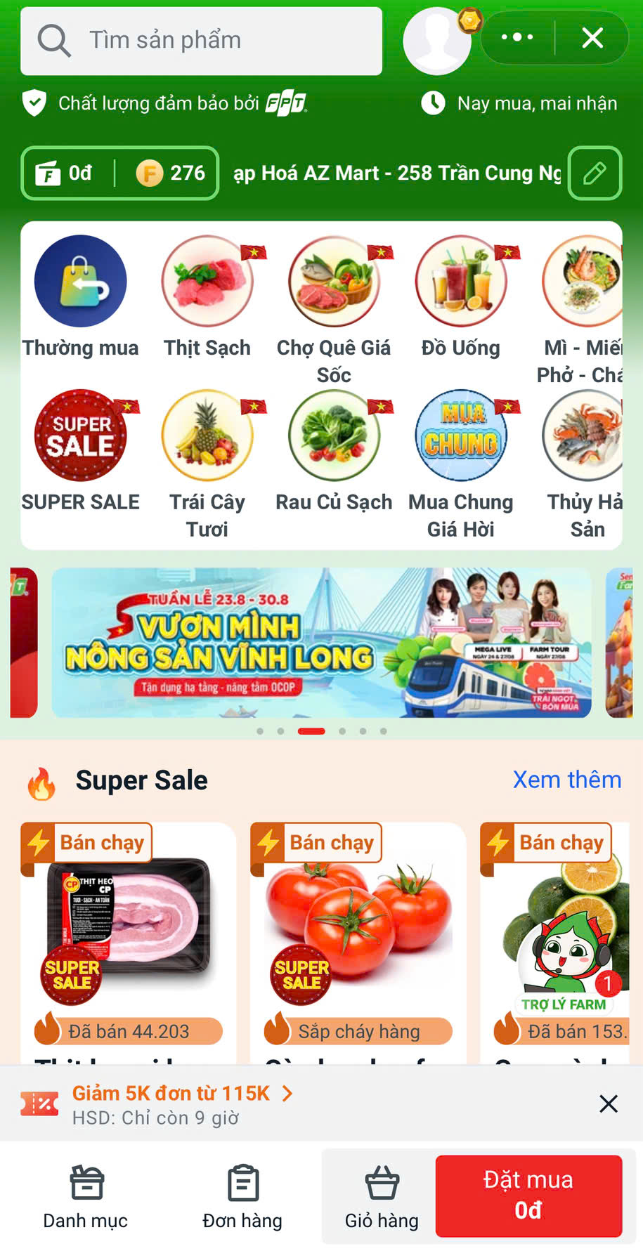 Điểm nhận hàng SEN ĐỎ FARM