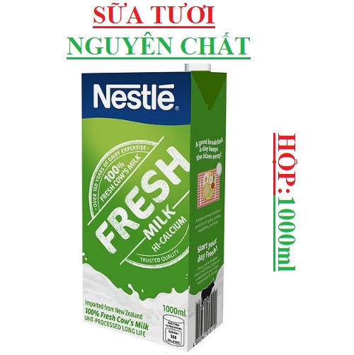 Sữa bò tươi nguyên chất Nestle 1lít