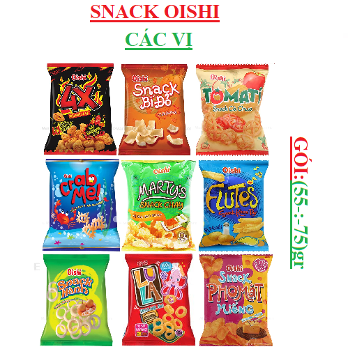 Bim bim snack  Oishi gói to (55-:-75)gr