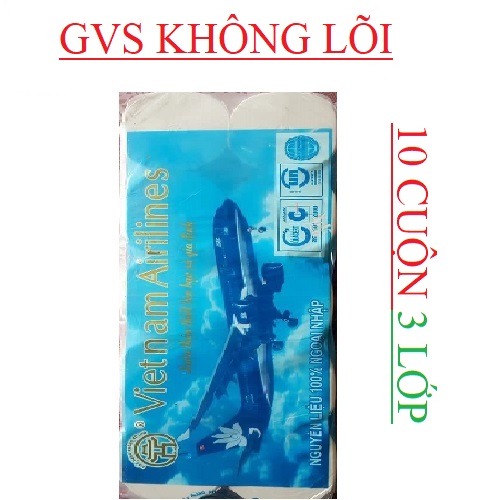 Giấy vệ sinh không lõi Vietnam Airlines  10 cuộn 3 lớp