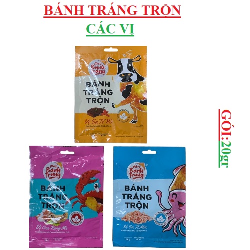 Bánh tráng trộn vina snack gói 20gr