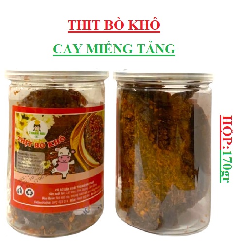 Thịt bò khô tảng Thanh Mai Phát hộp 170gr