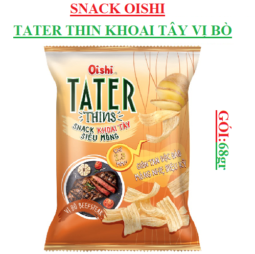 Snack bim bim tater thin khoai tây oishi gói to