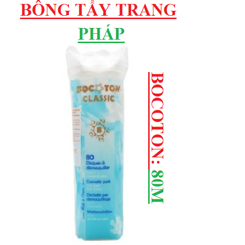 Bông tẩy trang Bocoton Pháp 80 miếng