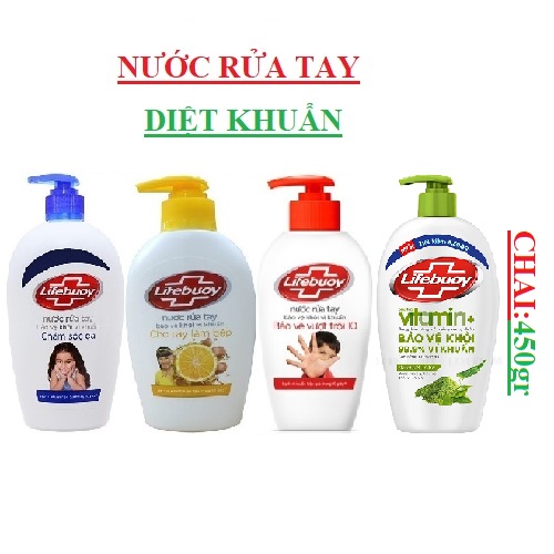 Nước rửa tay chai Lifebuoy  (420-:-520)gr