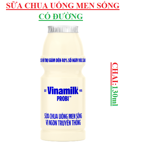 Sữa chua uống men sống có đường Probi vinamilk chai130ml