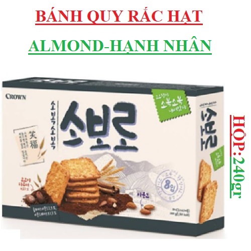 Bánh quy hạt hàn quốc crown soboro cracker