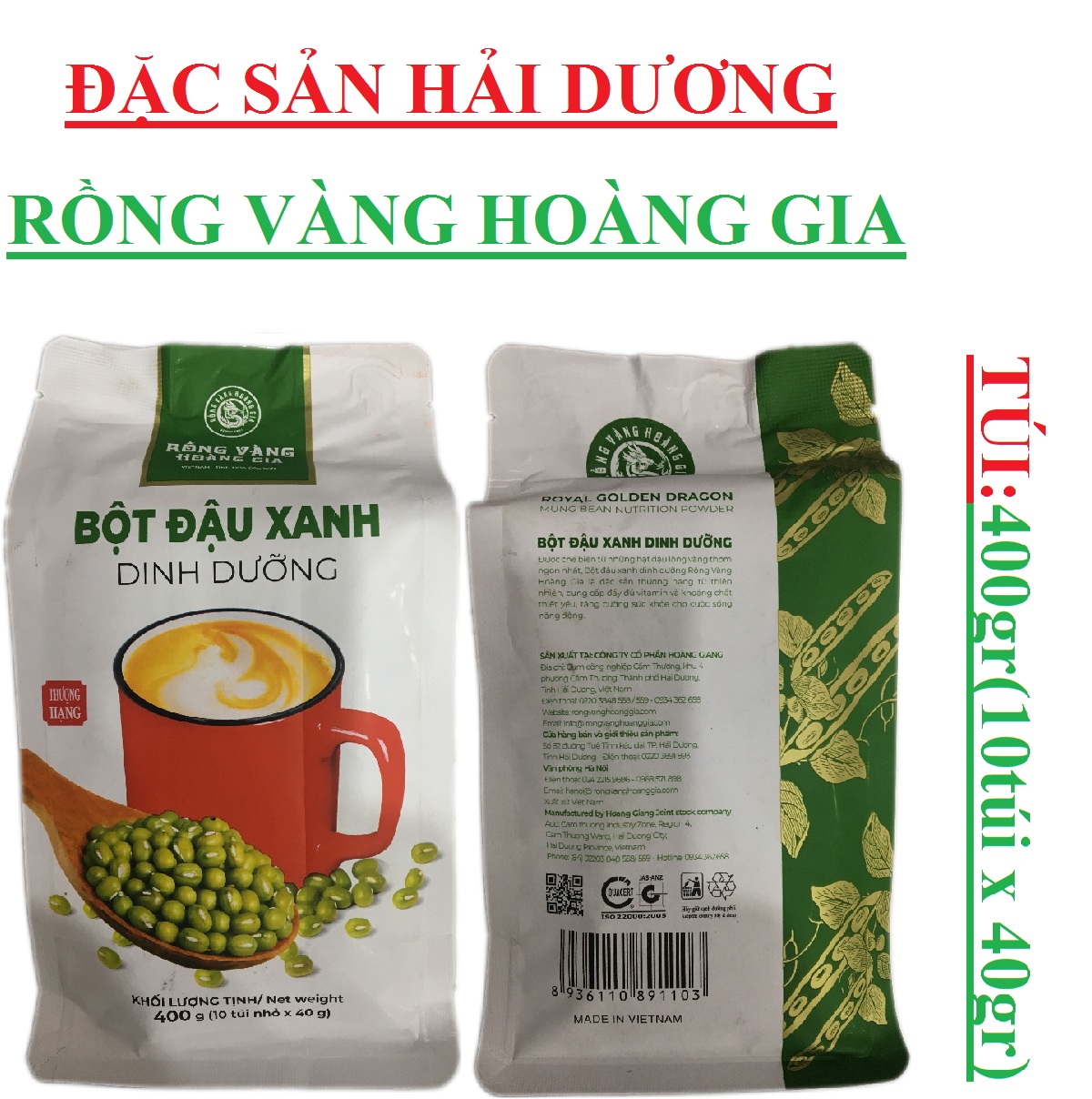 Giới thiệu về bột đậu xanh và lượng calo