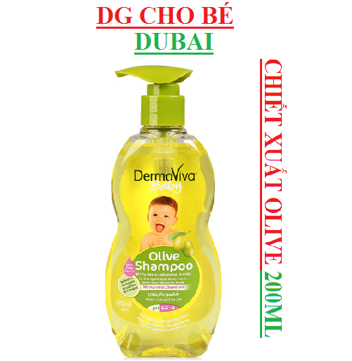 Dầu gội cho bé Dubai DermoViva chiết xuất Olive 200ml