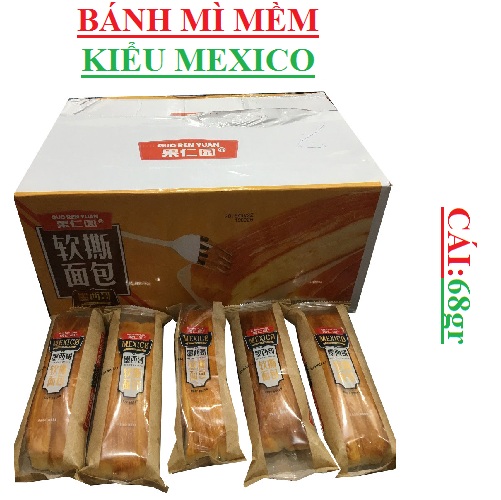 Bánh mì que mềm mexico Guo Ren Yuan cái 68gr (thùng 2kg - 30cái)