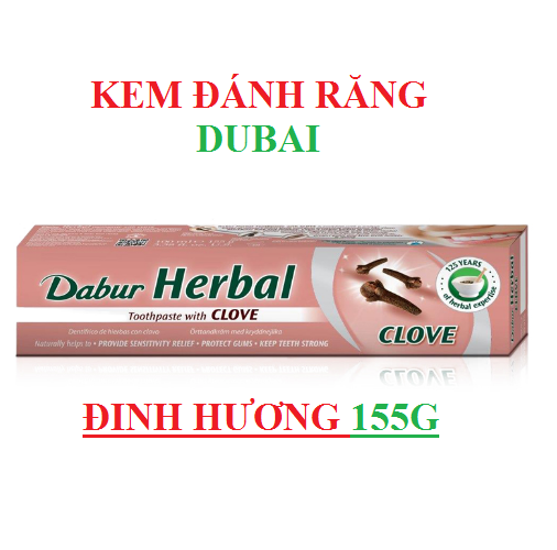 Kem đánh răng Duabai Dabur Herbal - Đinh Hương 155g