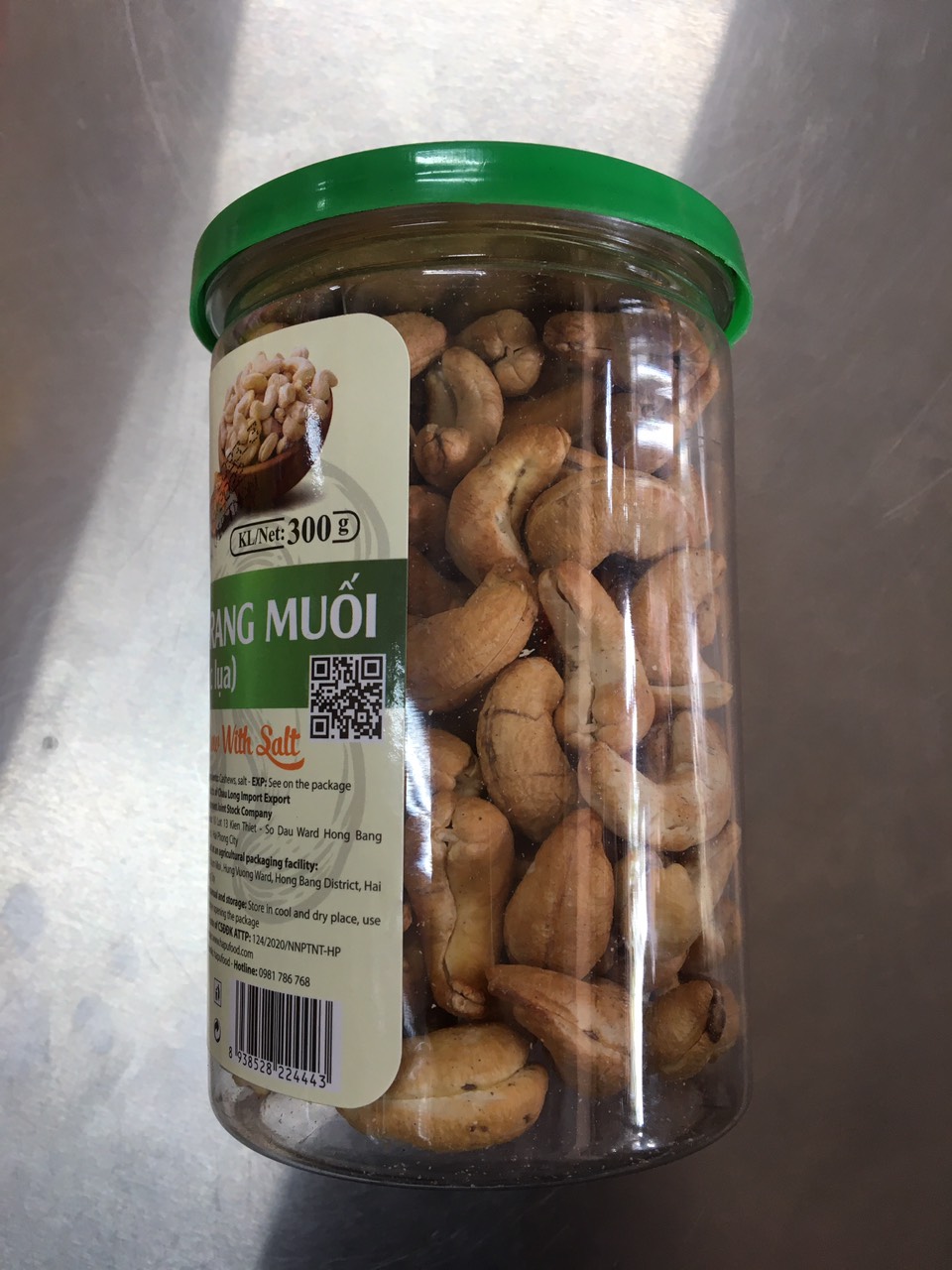Hạt điều tách vỏ rang muối (salted cashew nut) Loại A