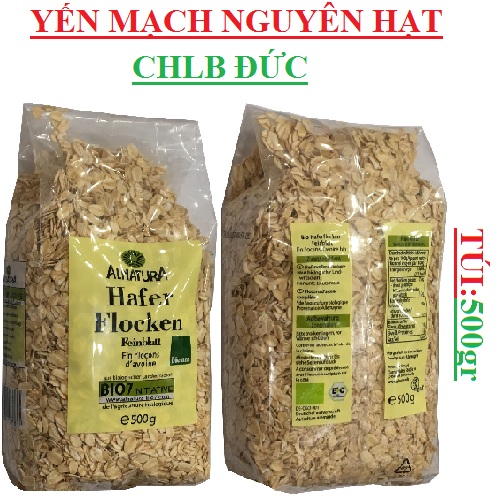 Lúa mạch Đức nguyên hạt hữu cơ ALNATURA Hafer Flocken Bio7 gói 500gr