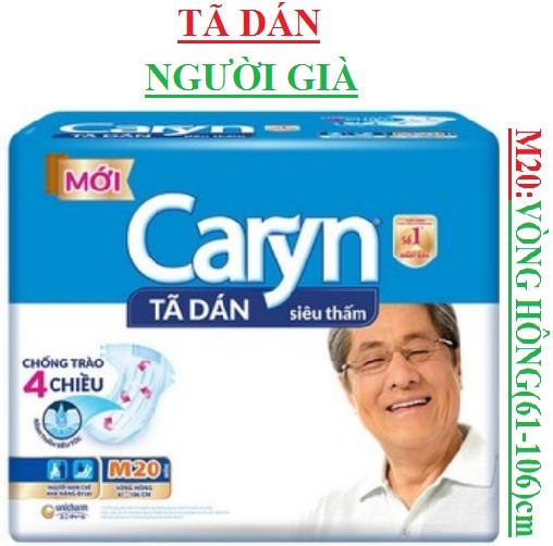 Tã dán người lớn caryn M20 ,vòng hông (61-106)cm