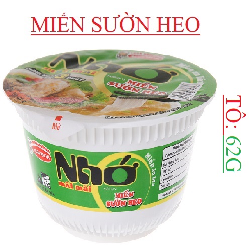 Miến Nhớ mãi mãi vị sườn heo tô 62g