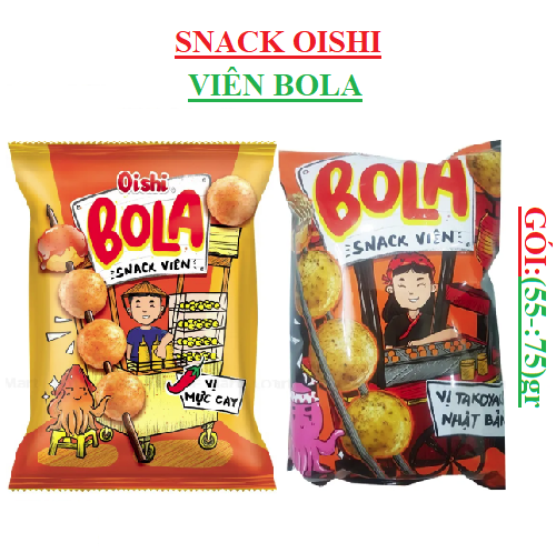 Snack bim bim viên oishi Bola gói to