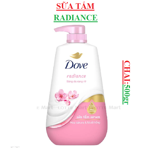 Sữa tắm serum dove chai (450-:-500)gr