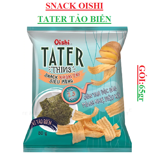 Snack bim bim tater thin khoai tây oishi gói to