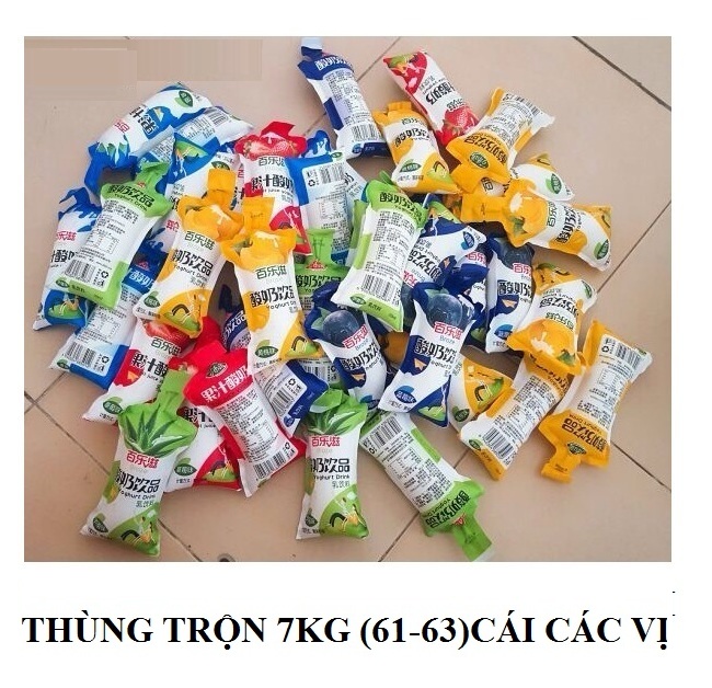 Thùng sữa chua túi đài loan broze 110ml các vị (đào, xoài, sữa chua, việt quất, nha đam, dâu)