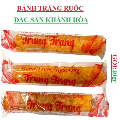 Bánh tráng ruốc ống Trang Trung Khánh Hòa cái 40gr