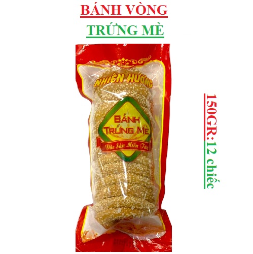 Bánh vòng trứng Nhiên Hương gói 150gr (12 miếng)