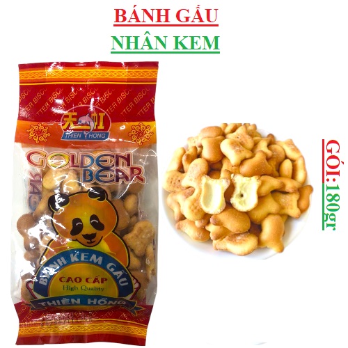 Bánh kem gấu thiên hồng gói 180gr