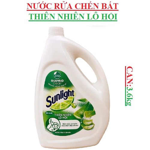 Nước rửa chén bát sunlight Bio care khử mùi tanh can (3.4-:-3.8)kg