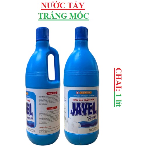 Nước tẩy trắng mốc javel famos chai 1 lít