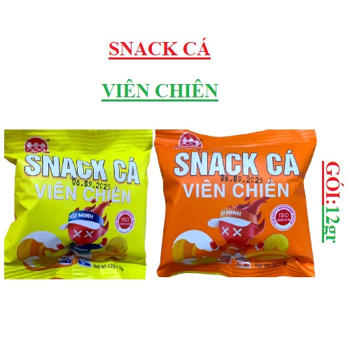 Snack  cá viên chiên minh châu foods  gói 12gr