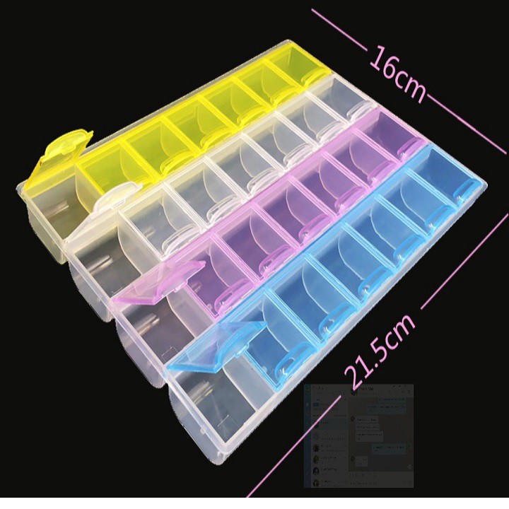 Khay đựng móng 21 ô