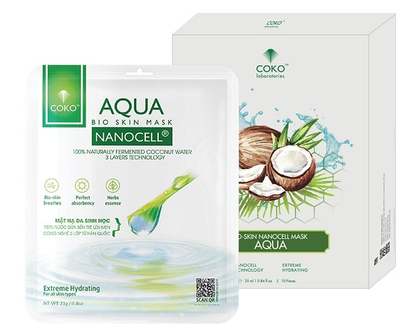 Đắp mặt sinh học dưỡng da Aqua Nonocell