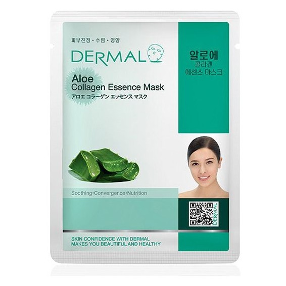Đắp mặt nạ COLLAGEN DERMAL lô hội