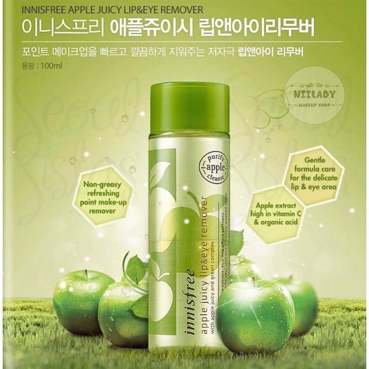 Tẩy trang mắt môi Innisfree 100ml