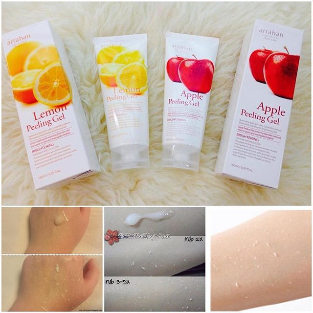 Tẩy da chết Arrahan hoa quả 180ml
