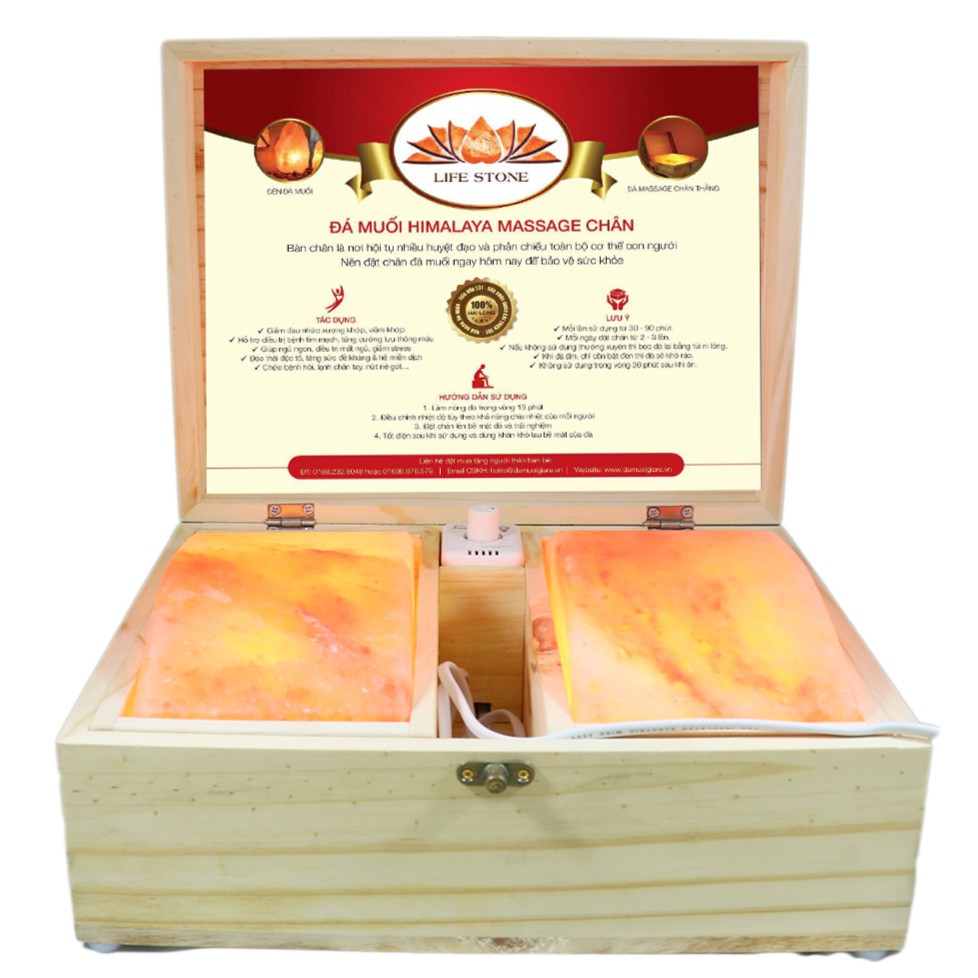 Bộ Đá Muối Massage Chân Himalaya
