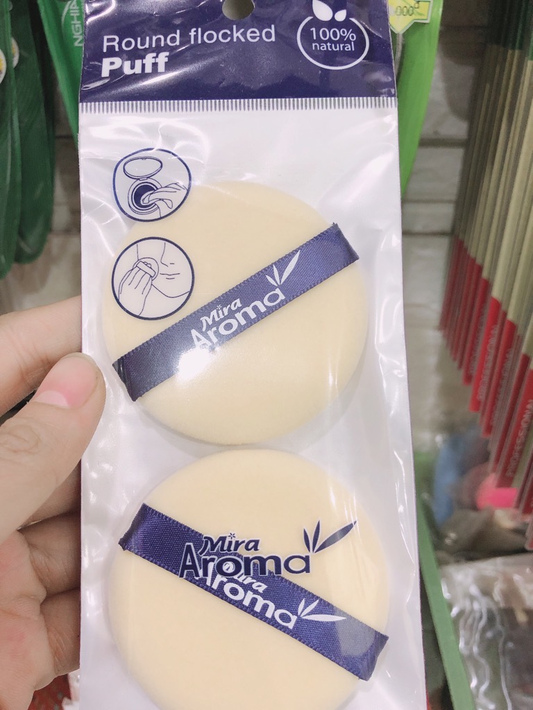 Bông phấn Mira Aroma